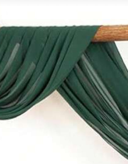 Dark Green Chiffon Fabric