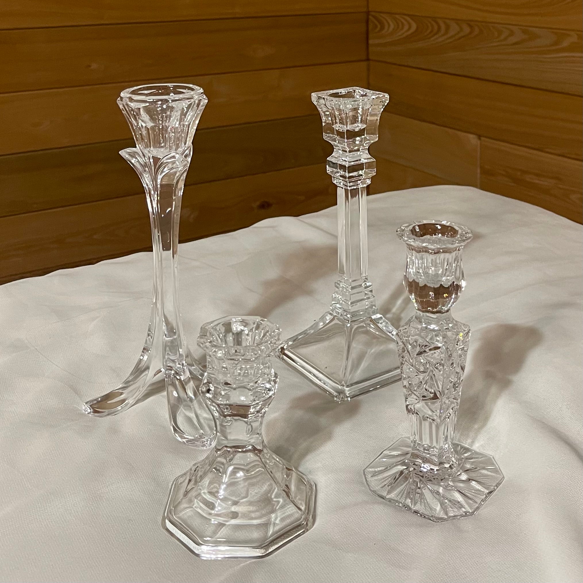 Crystal Taper Candle Holders