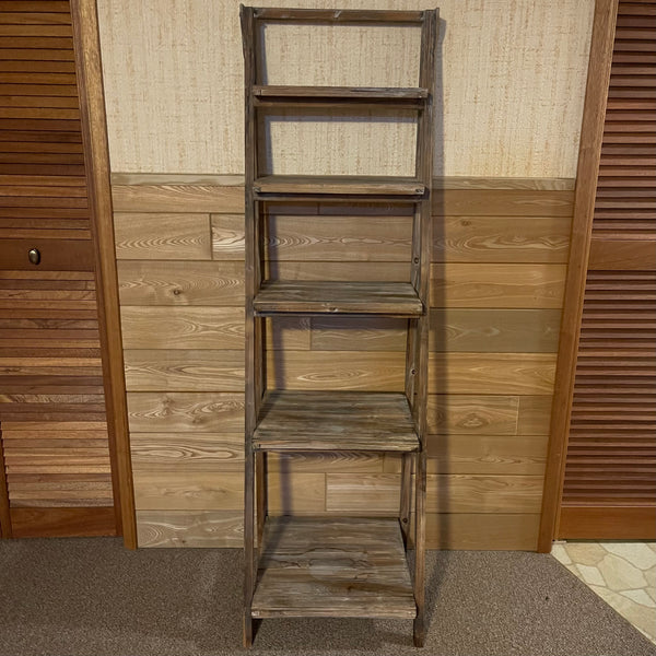 Rustic Wooden Ladder Shelf