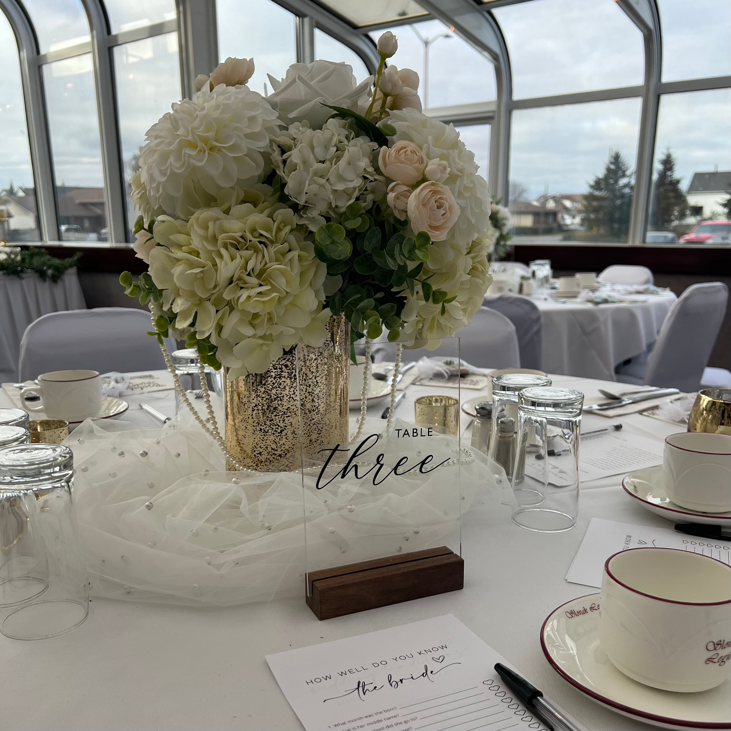 Gold Mercury Glass Vase