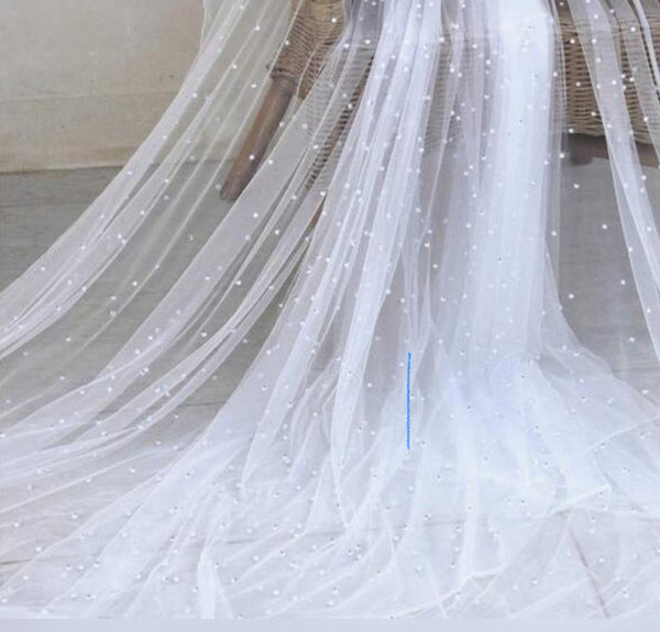 Pearl Embellished Fabric