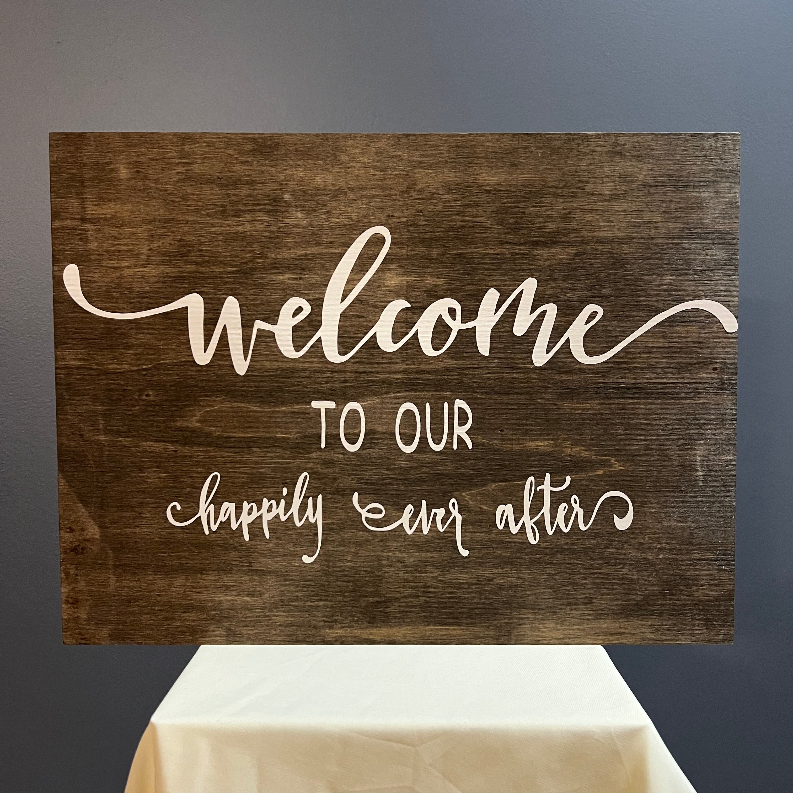Rustic Welcome Sign